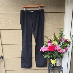 VTG Y2K Versace Boot Cut Zip Front Pants Black 32 Lightweight